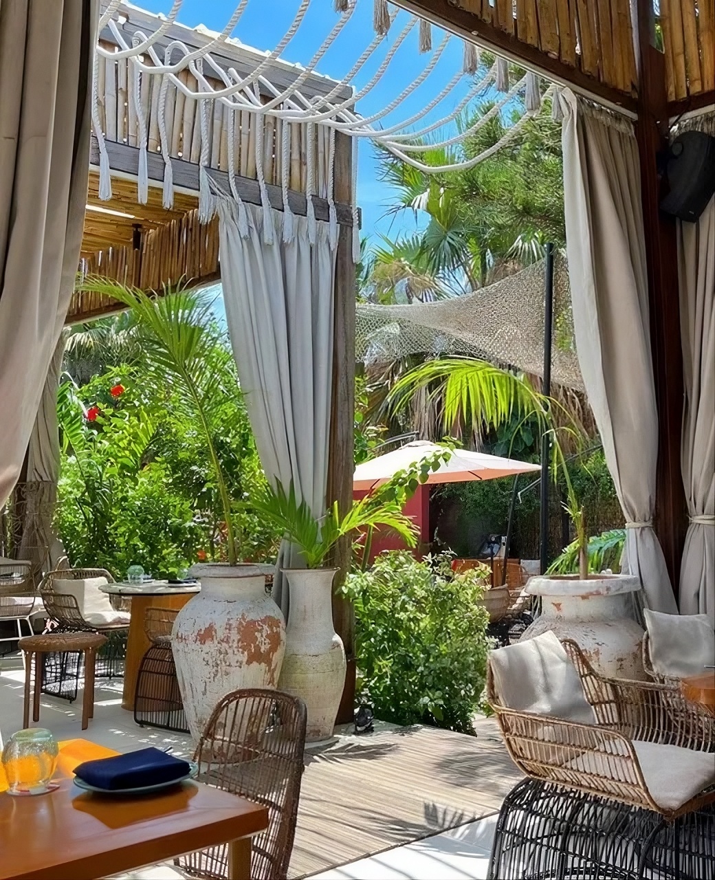 Curated fine-dining restaurant interior partnered with Flavva in Accra